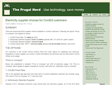 Tablet Screenshot of frugalnerd.com